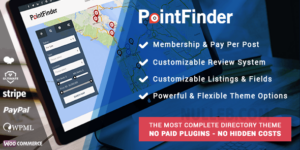 PointFinder v2.2.7 – Directory & Listing WordPress Theme Nulled