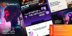 Quantum v1.0 – Digital & IT Agency WordPress Theme Nulled