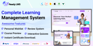 Ready LMS v0.0.7 – Complete Learning Management System Websites, Mobile app with Admin panel