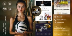 Spike v1.0 – Volleyball WordPress Theme Nulled Download