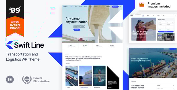 SwiftLine v2.3 – Transportation Logistics WordPress Theme Nulled