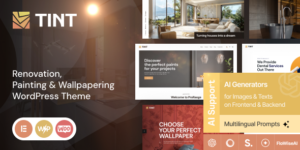 Tint v1.0 – Renovation, Painting & Wallpapering WordPress Theme Nulled