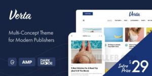 Verta v1.0.9 – Multi-Concept WordPress Theme for Modern Publishers Nulled