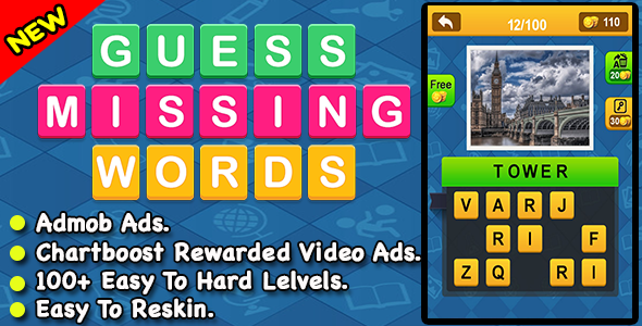Word Guessing Game for Kids + Guess Missing Word Game + Android Games (25 November 2024)