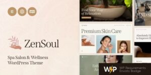 ZenSoul v1.5.0 – Spa Salon & Wellness WordPress Theme + AI