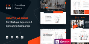 ZikZag v1.4.5 – Consulting & Agency WordPress Theme Nulled