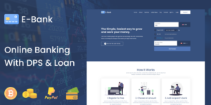 E-Bank v1.3 – Complete Online Banking System With DPS & Loan