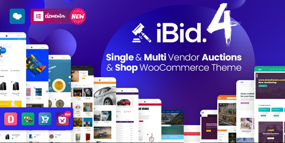 iBid v4.3 – Multi Vendor Auctions WooCommerce Theme Nulled
