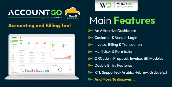 AccountGo SaaS v7.2 – Accounting and Billing Tool Nulled