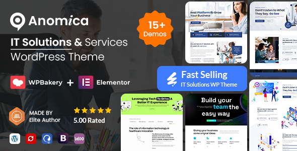 Anomica v5.8 – IT Solutions and Services WordPress Theme + RTL