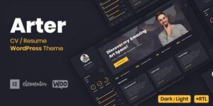 Arter v1.8.5 – Personal Portfolio Resume Theme Nulled
