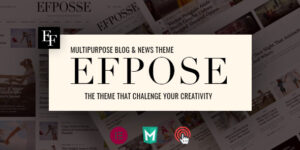Efpose v2.1.5 – Multipurpose Blog and Newspaper Theme
