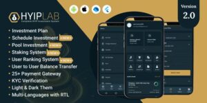 HYIPLab v3.0 – Cross Platform Mobile Application