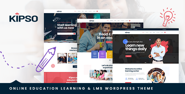 Kipso v1.3.4 – Education LMS WordPress Theme Download