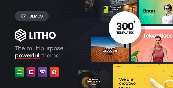 Litho v2.9 – Multipurpose Elementor WordPress Theme Nulled