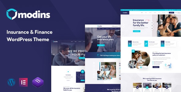 Modins v1.1.5 – Insurance & Finance WordPress Theme
