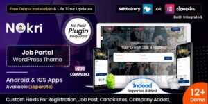 Nokri v1.6.1 – Job Board WordPress Theme Download