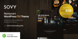 Sovy v1.0.0 – Restaurant FSE WordPress Theme Download