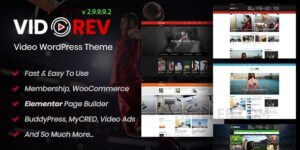 VidoRev v2.9.9.9.9.9.5 – Video WordPress Theme Nulled