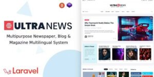 Ultra News Laravel Newspaper Blog And Magazine Multilingual System
