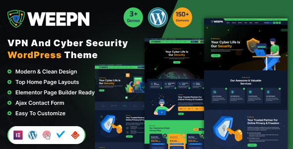 Weepn VPN Cloud Services Word Press Theme