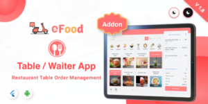 eFood – Table/Waiter App v1.8 for eFood single restaurant Script