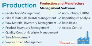 iProduction v1.0 – Production and Manufacture Management Software Nulled