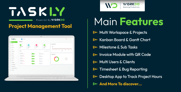 TASKLY v6.1 – Project Management Tool Nulled Download