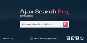 Ajax Search Pro v4.27.1 - Live WordPress Search & Filter Plugin Download