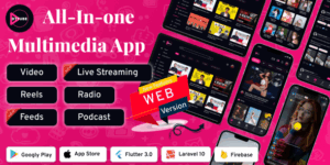 DTTube v1.3.0 – Video-Reels-Podcast-Live Streaming Flutter App Android-iOS-Web with Admin Panel YouTube Clone