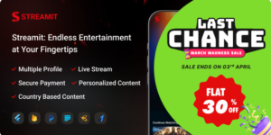 Streamit – OTT Streaming Flutter App (Add-on) v1.1.6 - Streamit  Addon