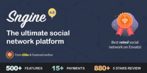 Sngine v4.0.1 – The Ultimate PHP Social Network Platform + Addon Nulled