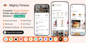 MightyFitness v8.0 – Complete Fitness Solution Flutter App With Laravel Backend + ChatGPT(AIFitbot)
