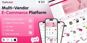 CartUser v2.1 - Multi-Vendor E-commerce - Complete eCommerce Mobile App, Web, Admin and Seller Panel