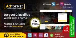 AdForest v5.1.9 – Classified Ads WordPress Theme Nulled