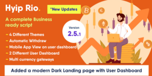 Hyip Rio v2.5.1 - Advanced Hyip Investment Scheme With Ranking System Nulled
