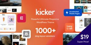 Kicker v2.0 - Multipurpose Blog Magazine WordPress Theme + Gutenberg