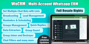 WaCRM v3.2.0 - Multi-Account WhatsApp CRM Download