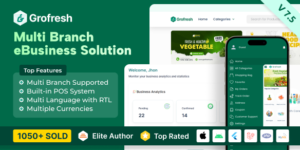 GroFresh v7.5 - (Grocery, Pharmacy, eCommerce, Store) App and Web with Laravel Admin Panel + Delivery App Nulled