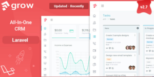 Grow CRM v2.8 - Laravel Project Management Nulled