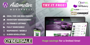Automotive v13.3.2 – Car Dealership Business WordPress Theme Nulled