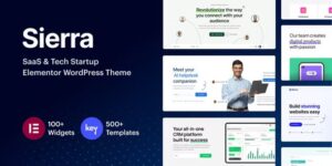Sierra v1.5 – SaaS & Tech Startup Elementor WordPress Theme Nulled