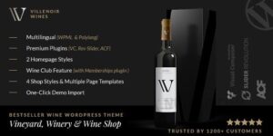 Villenoir v5.9.2 – Vineyard, Winery & Wine Shop WordPress Theme