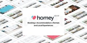 Homey v2.4.3 – Booking and Rentals WordPress Theme Nulled
