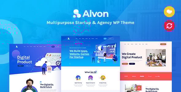 Alvon v2.0.2 – Multipurpose Startup & Agency WordPress Theme