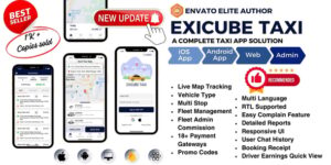 Exicube Taxi App v4.6.0 - Taxi / Cab booking App Download