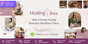 Healing Vibes v1.2.3 - Reiki Healing & Meditation Coaching WordPress Theme