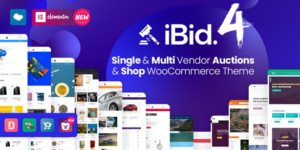 iBid v4.3 – Multi Vendor Auctions WooCommerce Theme Nulled