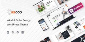 iRecco v1.3.7 – Wind & Solar Energy WordPress Theme Nulled