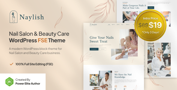 Naylish v1.0 – Nail Salon & Beauty Care FSE WordPress Theme